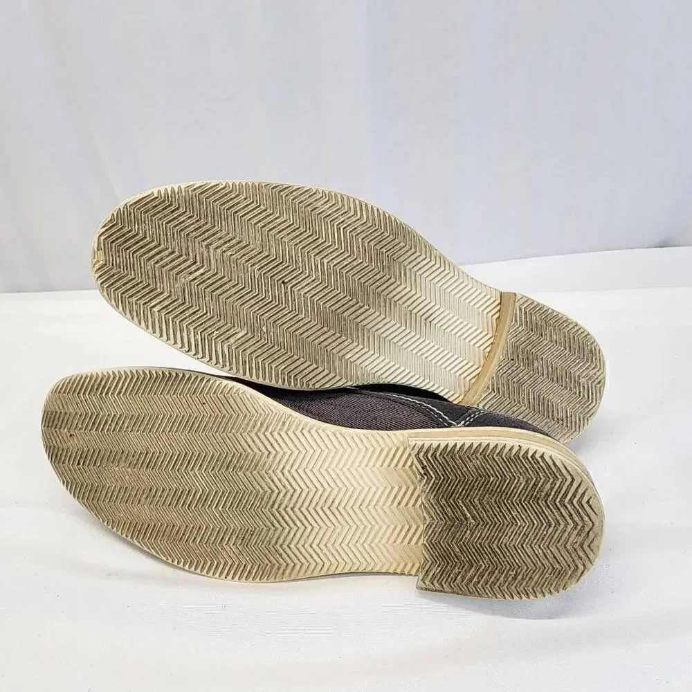 Steve Madden Stoker Oxford Shoes Mens Size 9 Gray Canvas
